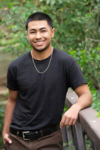 Senior photo of a boy in Littleton