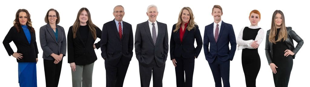 Group photo of a team of lawyers in Greenwood Village, Colorado